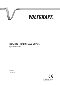 multimetro digitale vc-125