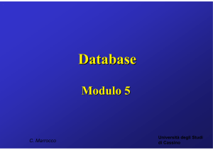 Introduzione ai database e al modello relazionale