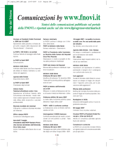 Comunicazioni by www.fnovi.it - Associazione Consigli Ordini