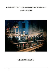 cronache 2013 - Coro Santo Stefano, Vos dra Capriasca