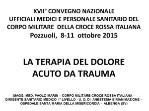 La terapia del dolore acuto da trauma (Paolo MARIN)