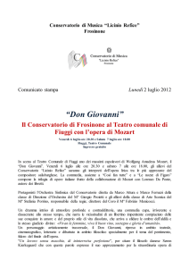 Don Giovanni - Conservatorio Licino Refice