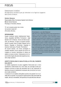 Comunicare in dialisi FOCUS - Collegio IP.AS.VI. di Brescia