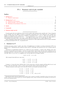 IV-1 Funzioni di più variabili