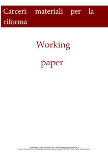 Working paper - Ristretti Orizzonti