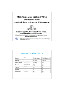 I numeri di Ebola 2014