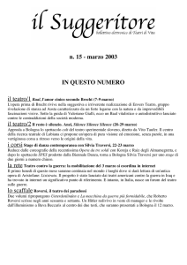 n. 15 - marzo 2003 IN QUESTO NUMERO