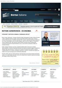 Notizie Adnkronos - Economia - Borsa Italiana