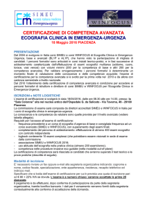 certificazione di competenza avanzata ecografia