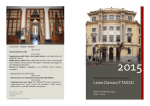 Scarica la brochure in PDF - Liceo Classico Torquato Tasso Salerno