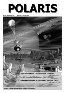 Polaris 30 - inverno 2005 - Associazione Tuscolana di Astronomia