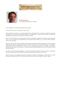 Nicola Salvemini IT Architecture Manager, Fastweb
