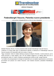 Federalberghi Vesuvio, Palomba nuovo presidente