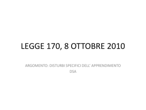 legge 170, 8 ottobre 2010