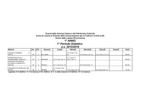 Scienze della comunicazione per le culture e le arti 15-16-1