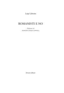 ROMANISTI E NO