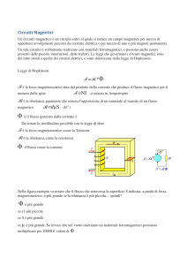 2 Circuiti Magnetici e legge di Hopkinson