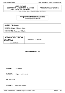 liceo scientifico statale - `Galileo Galilei`