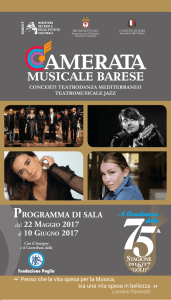 programma di sala - Camerata Musicale Barese