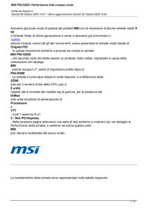 MSI P55-GD65: Performance Intel a basso costo