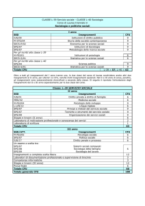 Piano di studi a.a. 2011-2012 - Corso di Laurea Triennale in