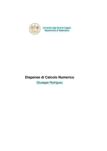 Dispense di Calcolo Numerico