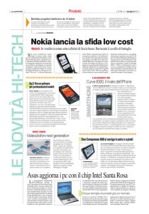 Nokia lancia la sfida low cost