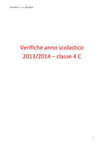 Verifiche as 2013/2014 – classe 4 C - IIS Severi