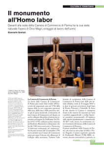 Il monumento all`Homo labor - Camera di Commercio di Parma