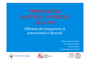 tramissione materno-infantile dell`hiv