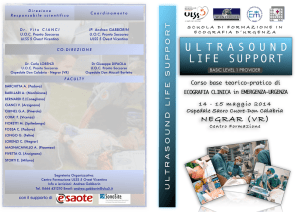 ULTRASOUND LIFE SUPPORT - Ospedale Sacro Cuore Don