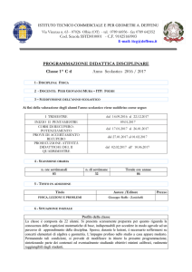 PROGRAMMAZIONE DIDATTICA DISCIPLINARE