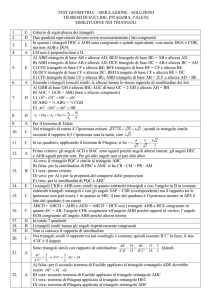 TEST GEOMETRIA – SIMULAZIONE