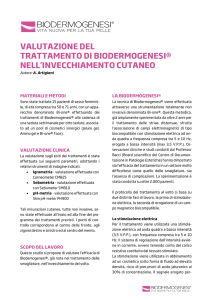 Valutazione di un trattamento combinato di biodermogenesi® e