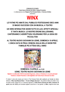 WINX THE CLUB - A Udine il musical che