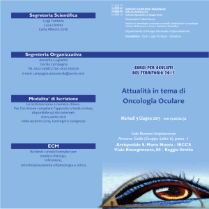 Attualità in tema di Oncologia Oculare
