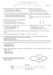 Prova scritta: Elementi di Logica