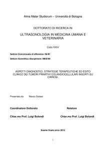 ultrasonologia in medicina umana e veterinaria