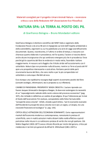 NATURA SPA: LA TERRA AL POSTO DEL PIL