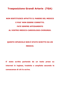 Trasposizione Grandi Arterie (TGA)