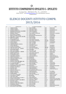 elenco docenti istituto compr. 2015/2016
