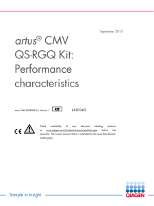 artus® CMV QS-RGQ Kit: Performance characteristics