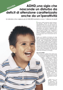 ADHD, disturbo da deficit di attenzione da iperattivitá