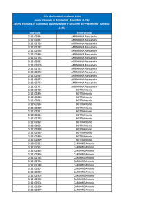 Laurea triennale in Economia Aziendale (L
