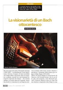 La visionarieta` di un Bach ottocentesco