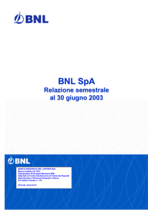 BNL SpA - Borsa Italiana