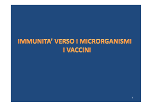 Immunità ai microrganismi