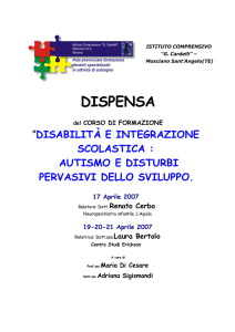 Dispensa_Autismo - Sito istituzionale dell`Istituto Comprensivo