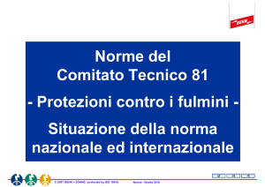 Norme del Comitato Tecnico 81 - Protezioni contro i fulmini