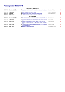 Rassegna del 10/02/2015